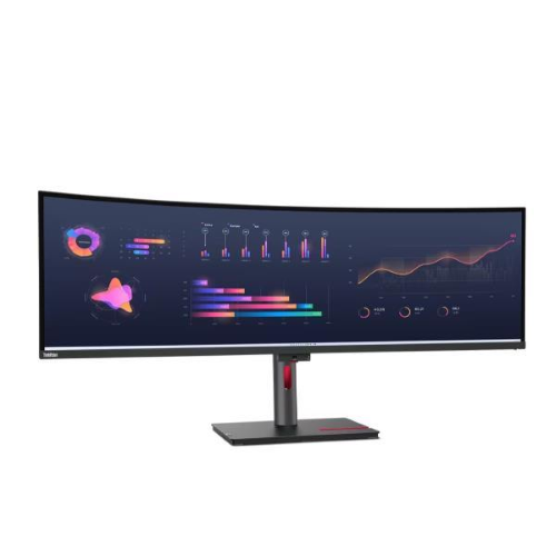 Lenovo ThinkVision P49w-30 - Monitor a LED - curvato - 49" - 5120 x 1440 @ 60 Hz - IPS - 350 cd/m² - 2000:1 - DisplayHDR 10 - 4 ms - Thunderbolt 4, 2xHDMI, DisplayPort - altoparlanti - nero corvino - Campus